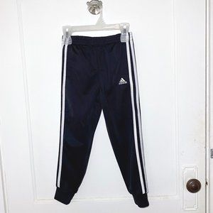 Black with White Stripes Adidas Pants Boys Size 6